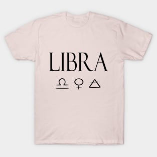 Libra Glyph Planet Element T-Shirt